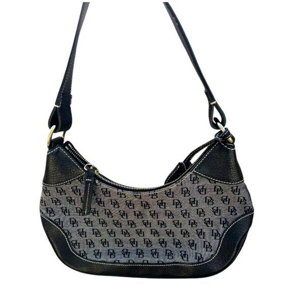 DOONEY & BOURKE Small Canvas Logo Hobo Bag - Picture 1 of 1